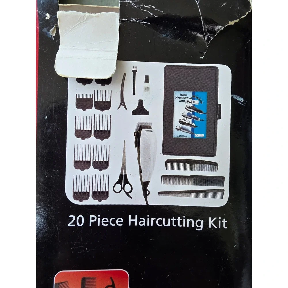 Wahl 20 Piece Haircutting Kit Model NAC Corded Clipper Set with Storage Case Z1